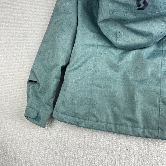 Scott Outerwear Ski Jacket Women's US 2 Blue Zip Up Hooded Snowboard - Picture 15 of 16